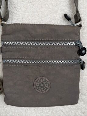 Kipling Gray Compact Messenger Crossbody